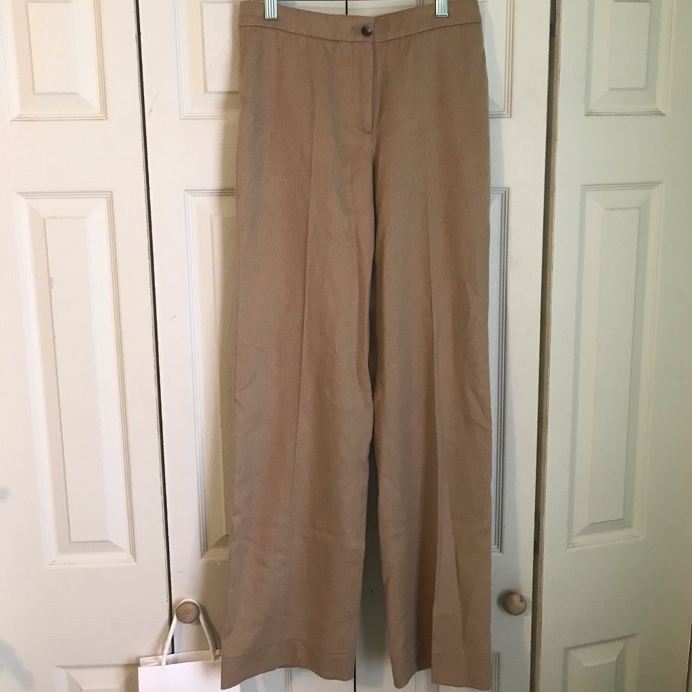 Micheal Kors wool wide leg pleated trousers
